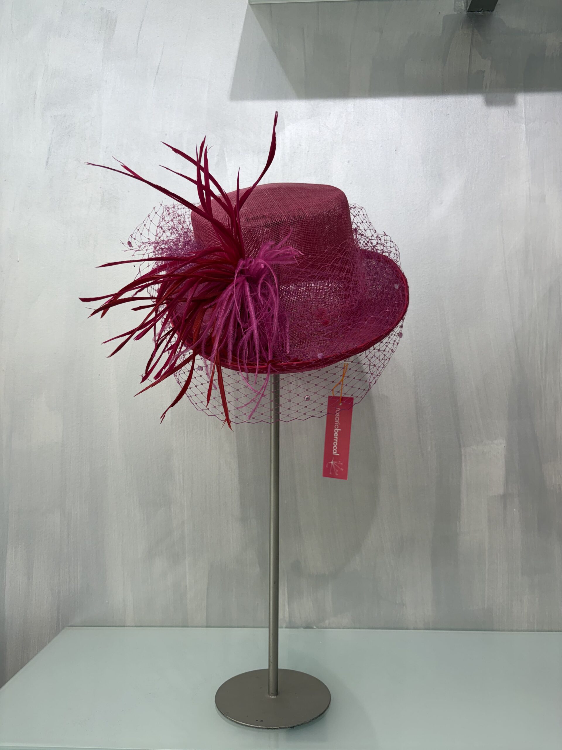 Chistera Palma color fucsia para bodas