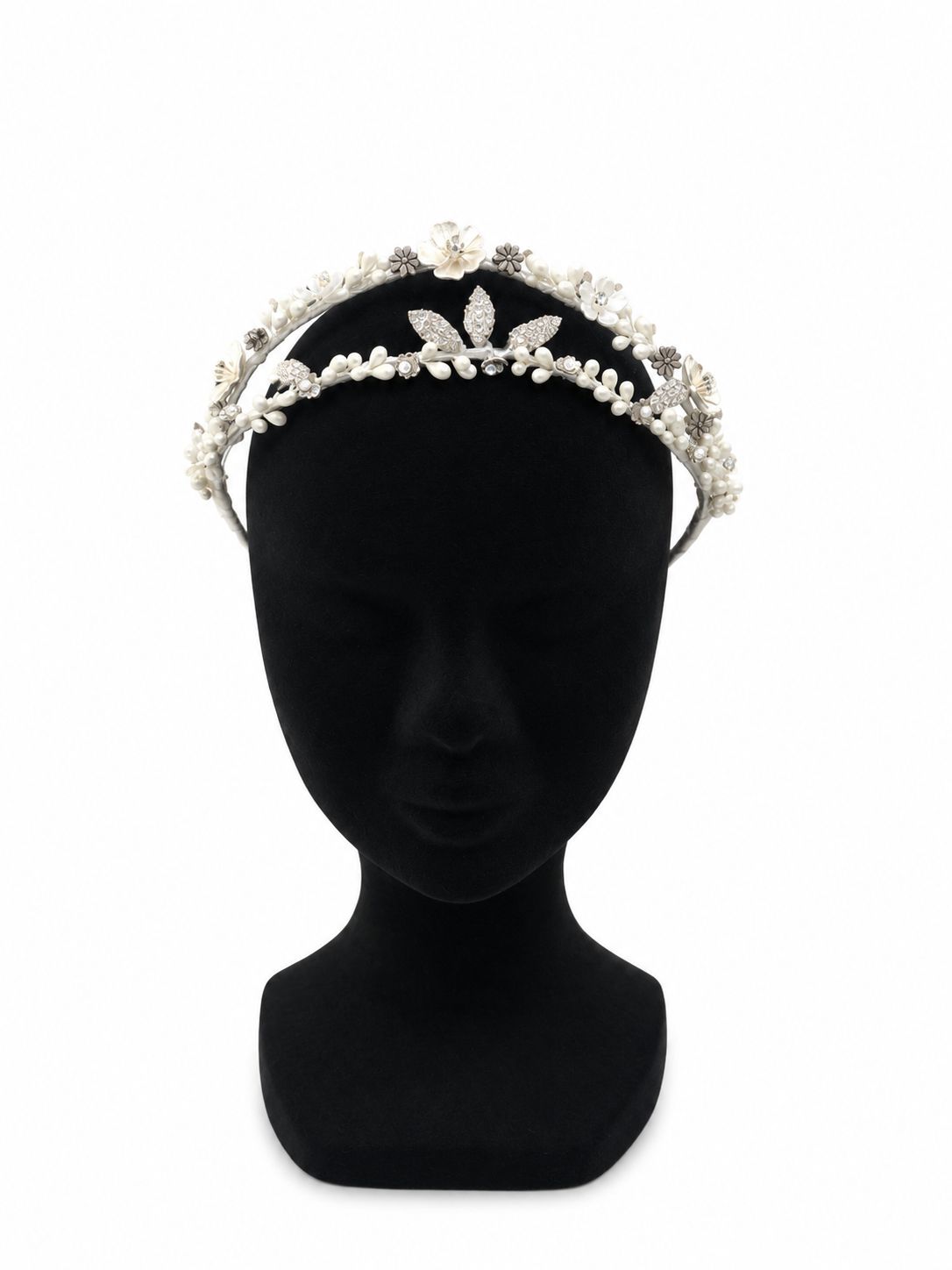 Tiara de brillo tocado boda