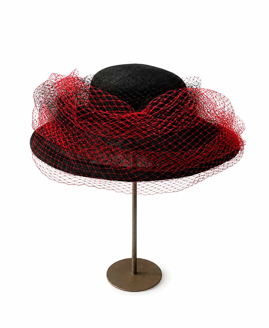 sombrero negro para mujer
